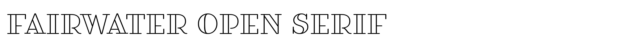Fairwater Open Serif image